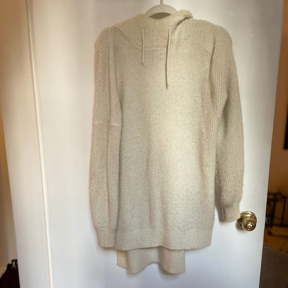 Ganni hooded wool sweater